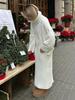Autumn/Winter 2025 Women's European & American High-Neck Sweater and Midi Skirt Knit Set