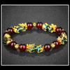 Obsidian Stone Beads Pixiu Men Attract Wealth Bracelets Thermochromism Good Luck Bangle Wristband