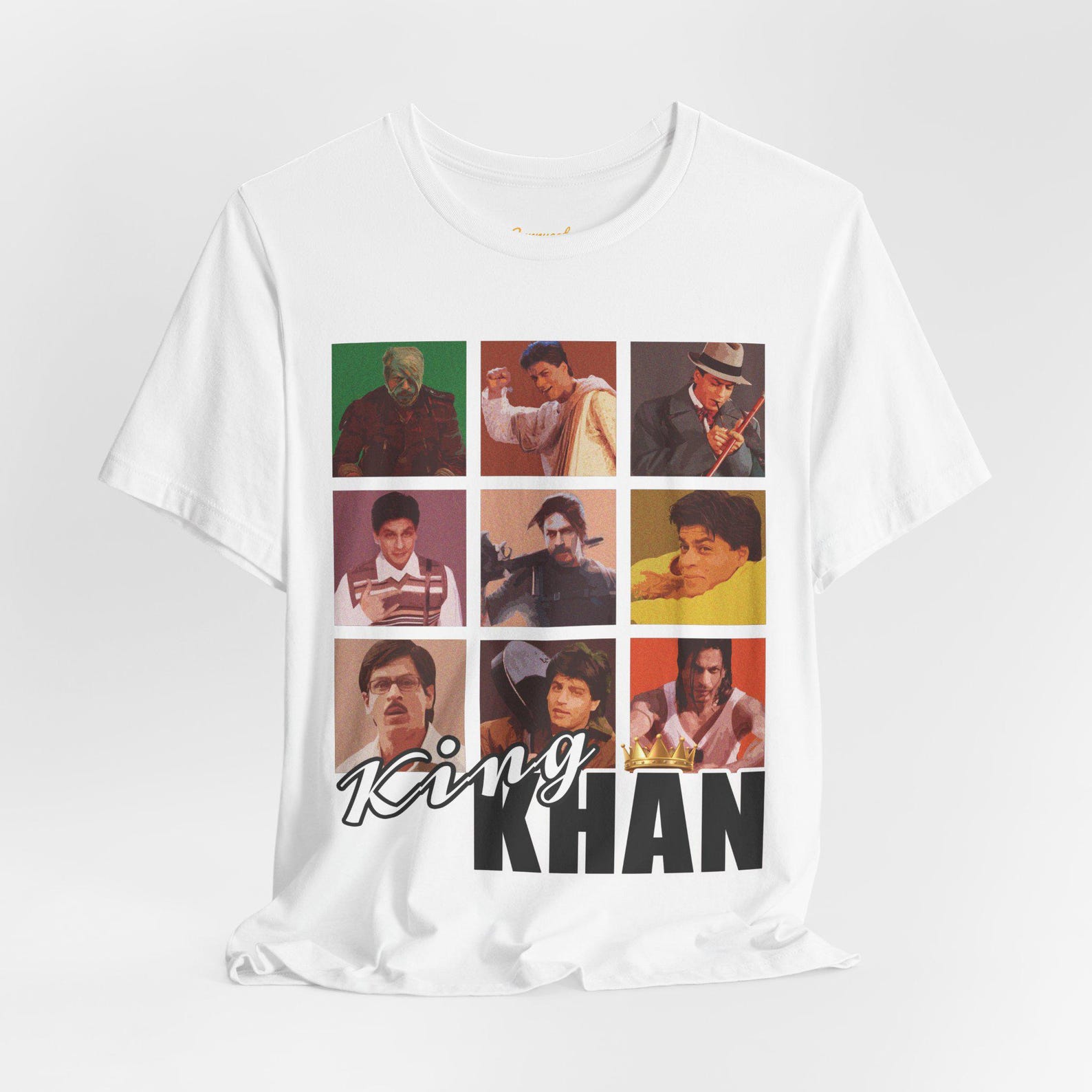 King Khan T-shirt | SRK unisex graphic shirts | Shah Rukh Khan | Bollywood fashion | Bollywood Gifts 4XL