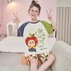 Girls Cotton Pajama Set Short Sleeve Cartoon Print Lightweight Sleepwear Ages 8 2026
