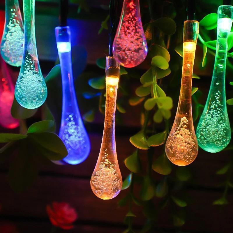 LED Solar Bubble Ball String Lights for Outdoor Ambiance