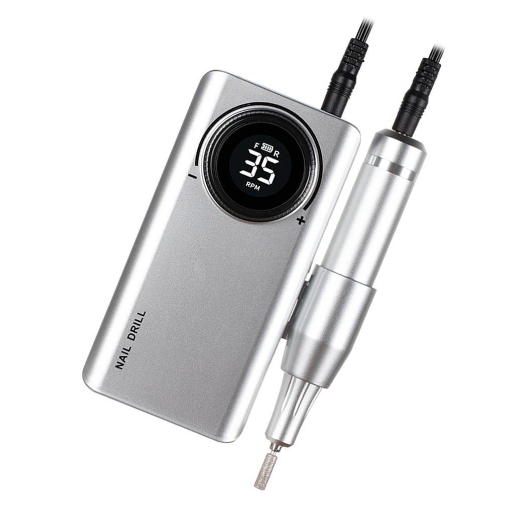 Professional 0-35000RPM Electric Nail Drill Machine for Acrylic Nails with 6 Drill Bits for Home Manicure Pedicure Use
