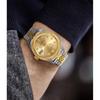 BUREI Men's Automatic Waterproof Analog Watch Gold Simple Stylish Business Timepiece