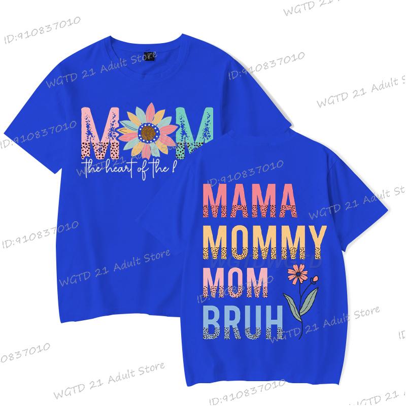 Mom Retro Letter Printed T Shirt Unisex Summer Short Sleeve Fashion Mother Gift Clothing Mama Mommy Mom Graphic Y2k Tops Tees