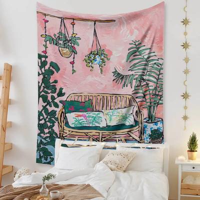 Bohemian Bedroom Wall Decoration Macrame Wall Hanging Teen Aesthetic Indie Room Decor Anime Tapestry Large Fabric Wall Tapestry