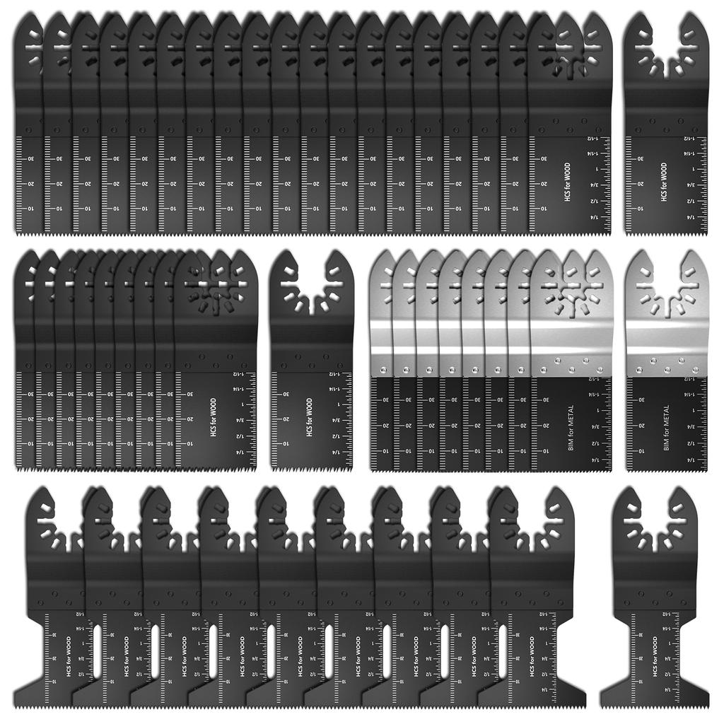 20-100Pcs Multi-Function Oscillating Blade Renovator Saw Blades Multi Power Tools Accessories Precision Universal Cutter Blade