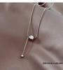 S925 Sterling Silver Round Bead Pendant Necklace - 2026 Women's Stylish Clavicle Chain