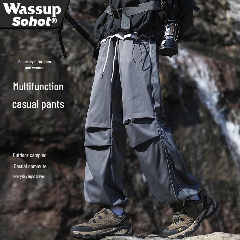 Wassup Sohot Men s Outdoor Adjustable Hem Casual Pants L