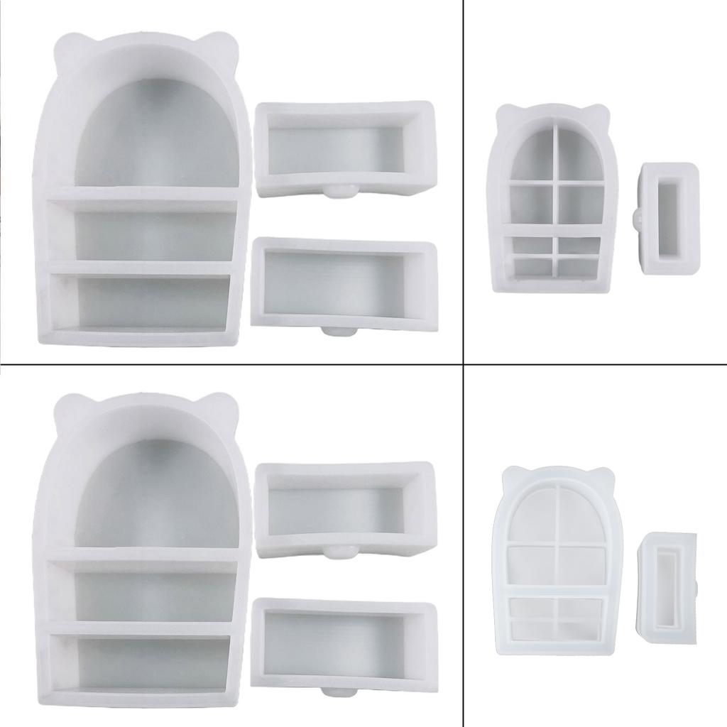 Cat Ears Drawer Silicone Molds Birthday Jewelry Storage Box Mold for DIY Home Decoration Rings Holder Jewelry Storage