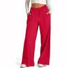 Pantaloni de trening drepți de yoga pentru femei, largi, pantaloni de trening largi pentru exterior, sală de sport, alergare, casual