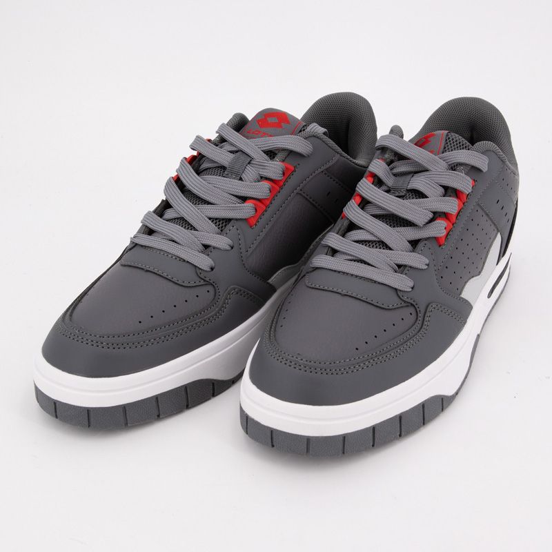 Men's Canvas Skater-style Sneakers with Thick Sole LOTTO