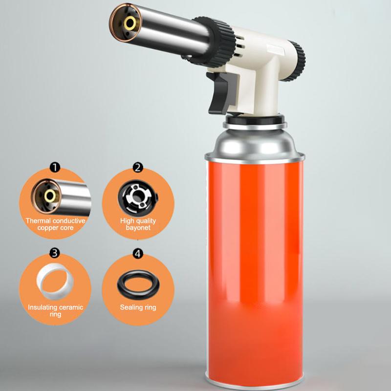 Butane Gas Welding Torch Adjustable Flame Jet Soldering Burner Lighter for Automobile Repairs