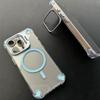Clear Magnetic Case With Stand IPhone 18 ProMax 17 16 15 14 13 12 11 Shockproof Camera Protection Slim Fit