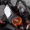 SP Connect Moto Mount Pro Chrome CNC Motorcycle Smartphone Holder with and Adjustable Handlebar Diameter High-Strength 360° Rotation,