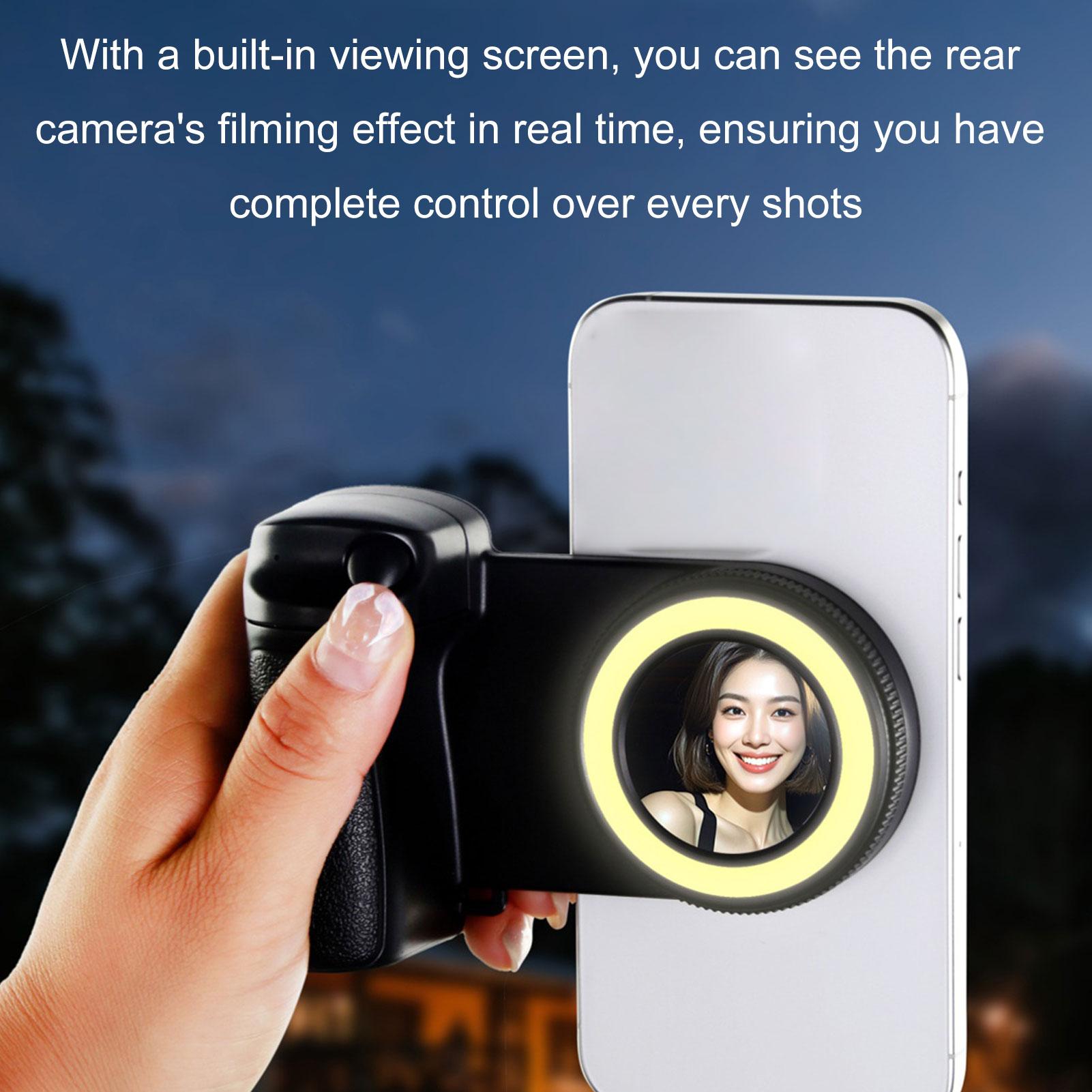 

Magnetic Selfie Rings Light Live Streaming Fill Light Snap Grips with Wireless Remote Control for Phone