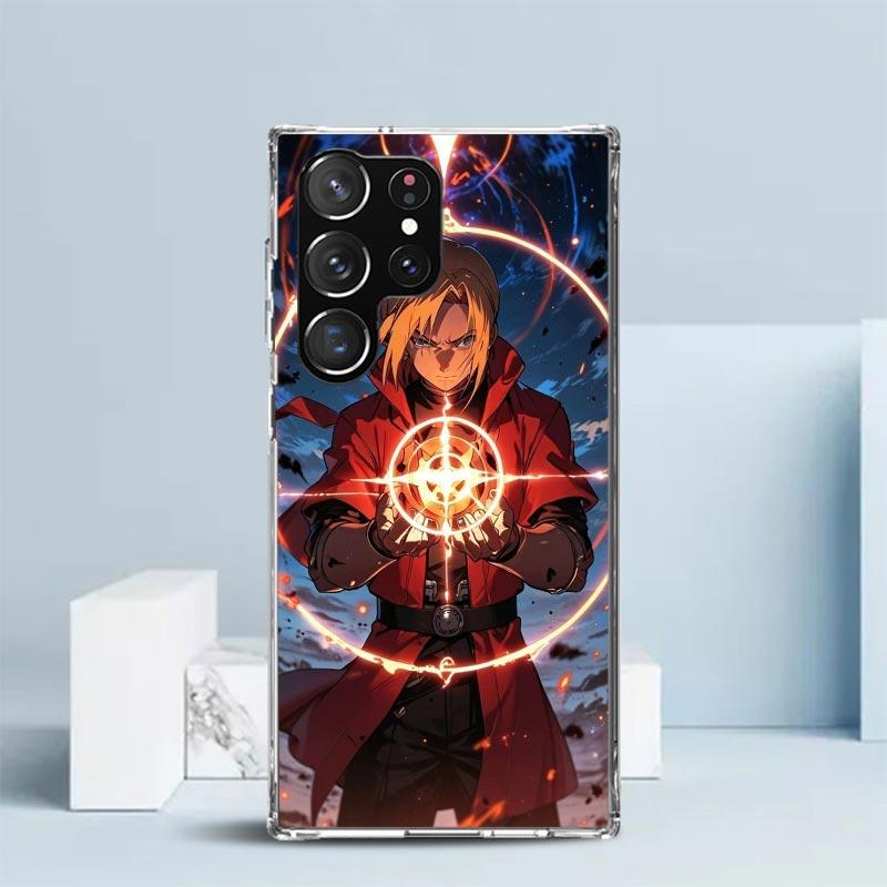 Anime F-ullmetal A-Alchemist Soft Cover for Samsung Galaxy S25 Edge S26 S24 S23 Ultra Phone Case S22 S21 Plus S20 FE Print Patte