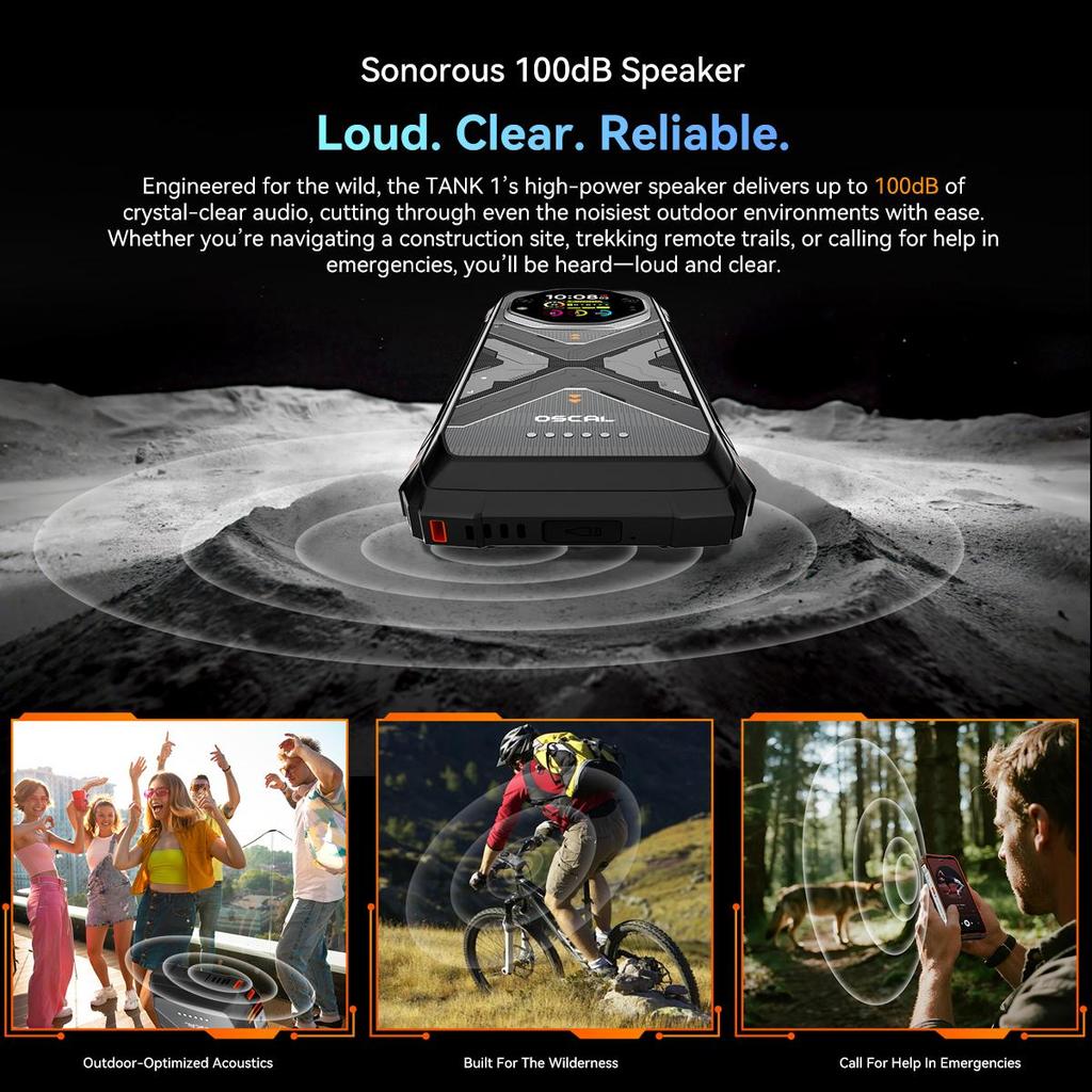 Oscal TANK 1 5G 6.78inch Dimensity 7050 Rugged Phone Android 15 12GB or 16GB RAM 256GB or 512GB ROM 20000mAh Battery