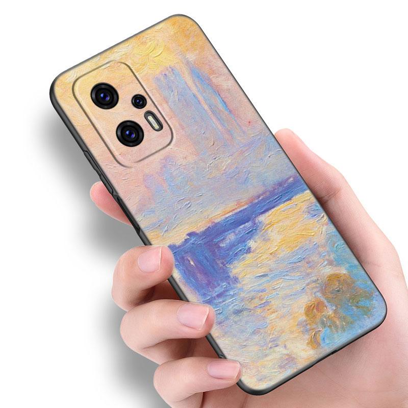 Claude Monet Oil Painting Phone Case For Xiaomi POCO F2 F3 M2 M3 M4 X3 X4 Pro NFC F4 GT 5G F1 X2 C3 C31 C40 M5S TPU Black Cover