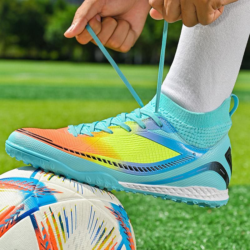 Unisex Soccer Shoes Outdoor/Indoor Boys Girls Football Boot Professional Futsal Football Training Sneakers