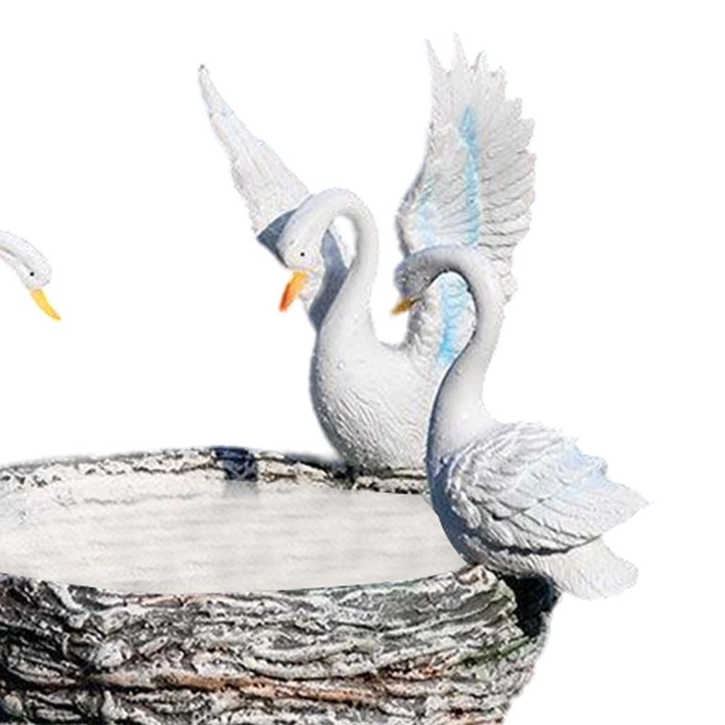 White Swan Planter Resin Ornament Plants Pot Garden Decoration Creative Flowerpot for Living Room Home Patio Outdoor Indoor Yard