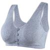Front Buckle Cotton Bra: Wireless, Plus Size, Vest Style for Middle-Aged & Elderly Women