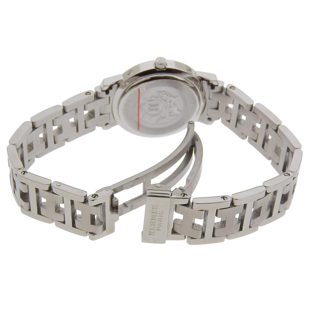 HERMES Clipper Watches CL4.210 BrownDial Stainless Steel Quartz Analog display Women Used