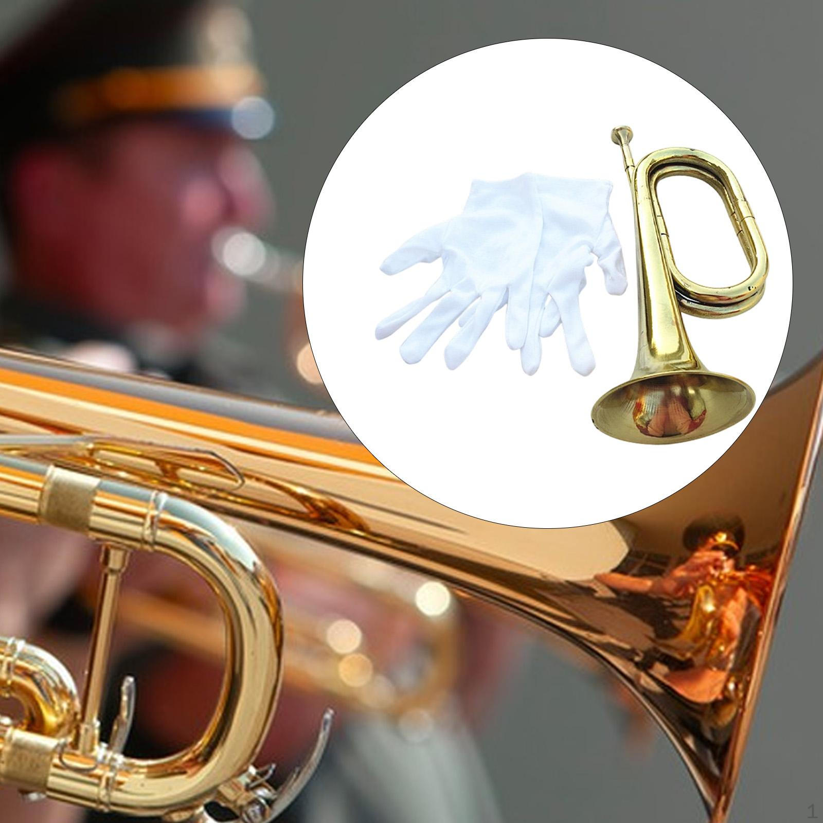 

Trumpet Bugle Musical Instrument Lightweight Portable Blowing 13 Brass Cavalry