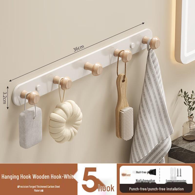 Kreative Wandmontierte Garderobe mit 8 Haken