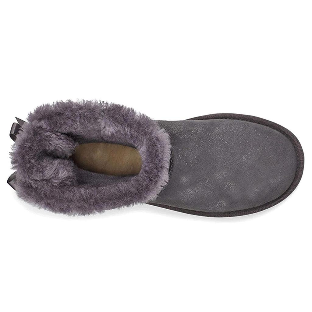 UGG Mini Bailey Bow Ii Shimmer Fleece Lined Purple Women's 1112533-NHT