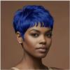 Synthetische kurze schwarze Perücke Pixie-Schnitt Perücke mit Pony kurze Fake-Perücke für Frauen Partyperücke kurzes Haar