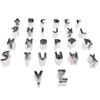 26pcs DIY Cake Cutter Alphabet Letters Shape Mould Fondant Cookie Biscuit Mold