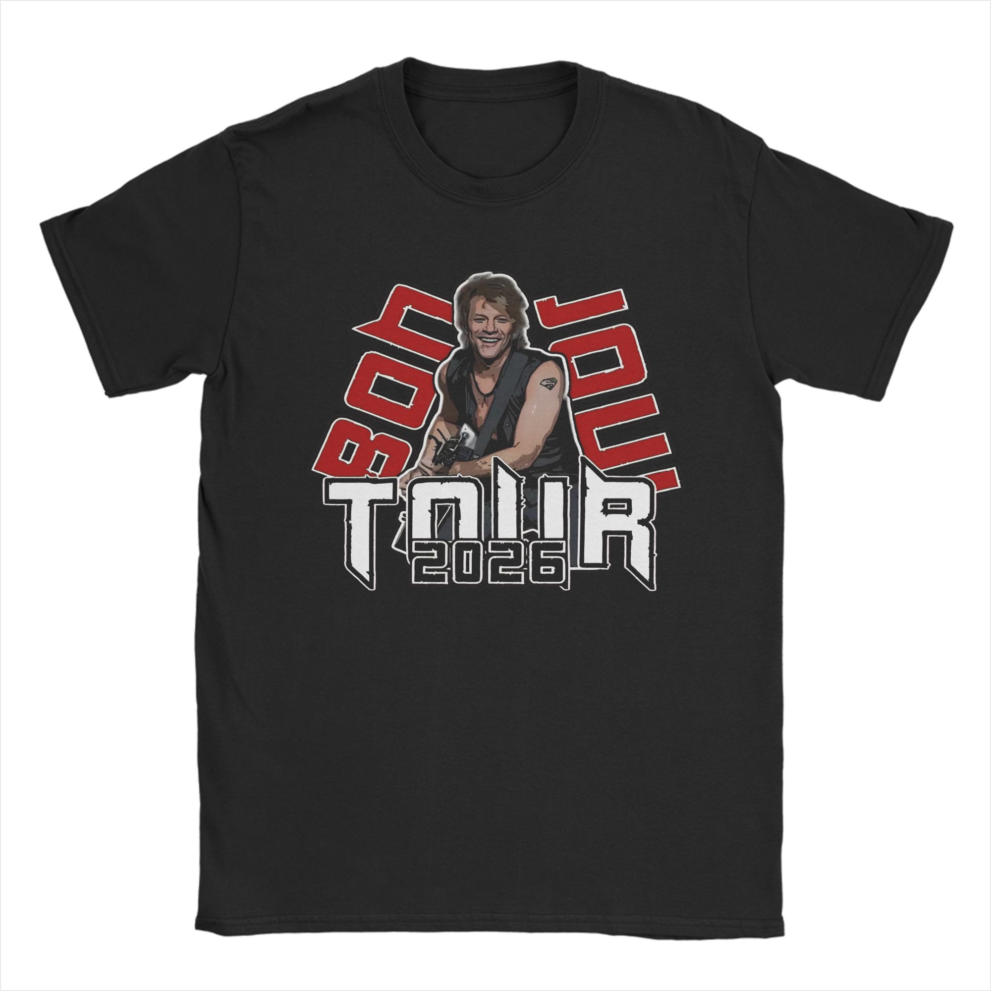 Bon Jovi Tour 2026 Graphic Print T-shirt S