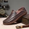 2026 Summer Men's Handmade Leather Slip-On Casual Driving Shoes (Large Size)