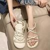 Fashion 2025 New Sandals Women's Summer Flat Bottom Casual Beach Shoes Thick Sole Versatile Outwear Travel Daily Shoes
