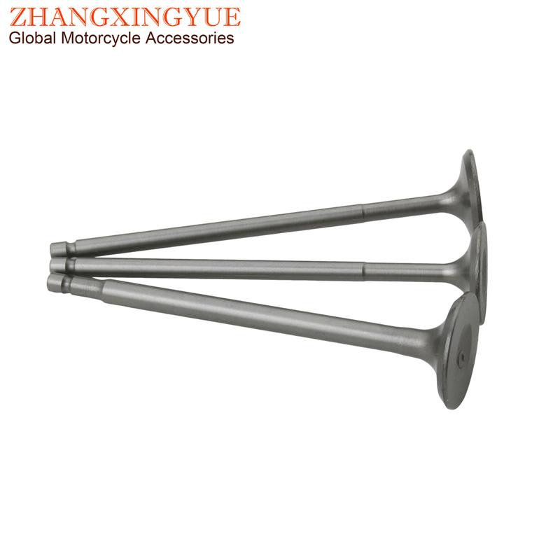 Zestaw 3 szt. Zawory ssące i wydechowe do Piaggio Fly125 Fly150 Liberty125 Liberty150 946 125 150 ie 3V 4T B019320 B013716