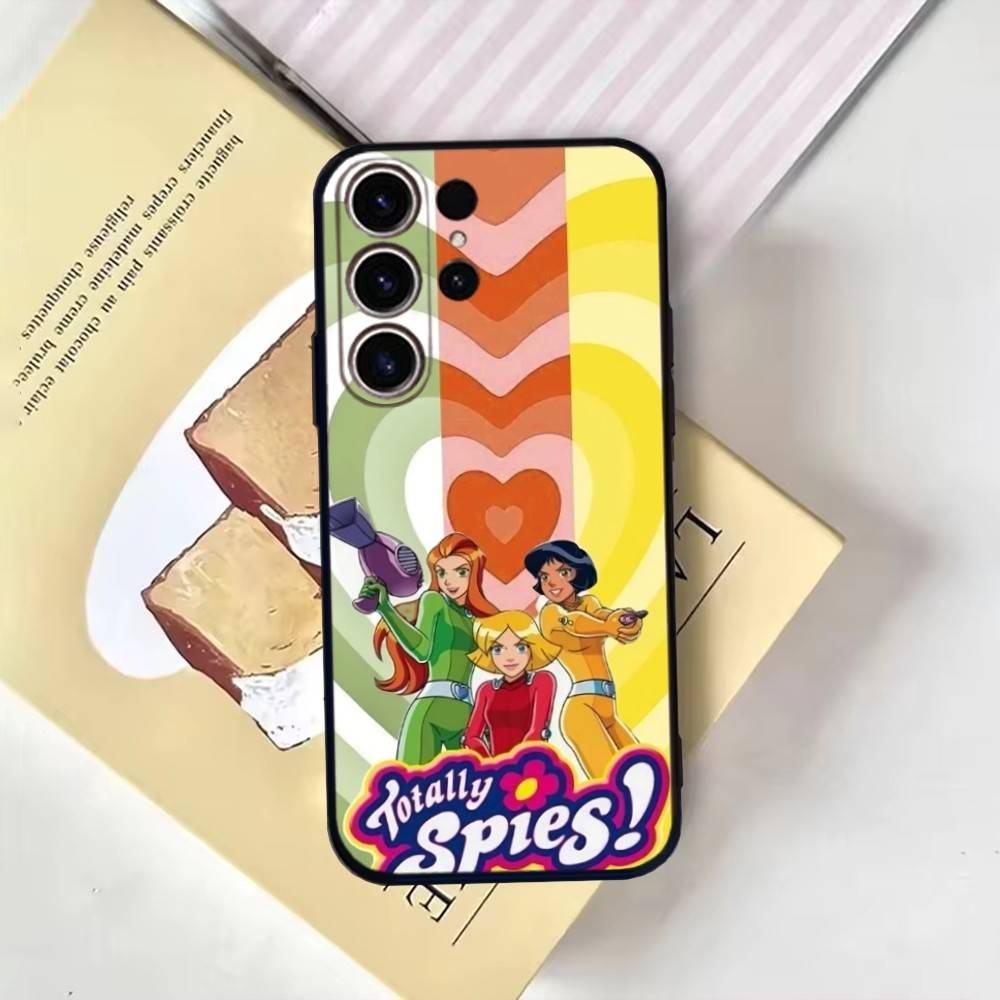Totally Spies Phone Case For SamsungS25,24,21,22,23,30,Ultra,20,Plus,Fe,Lite,Note,10,9,Soft Black Cover Samsung S25ULTRA