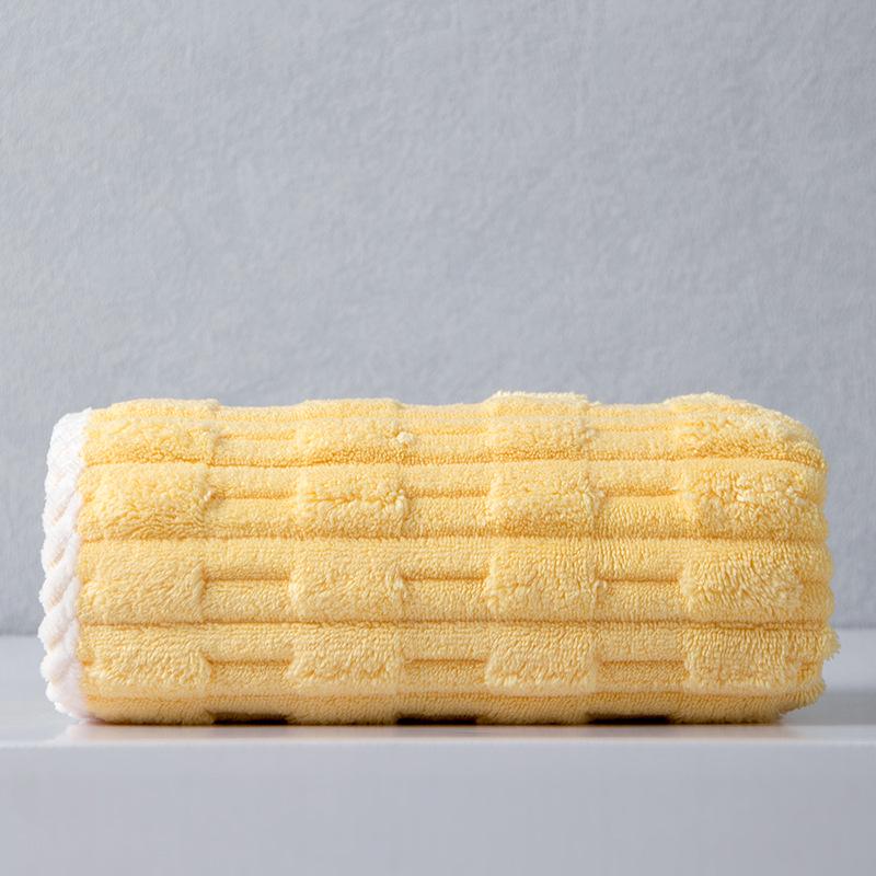 Thickened Enlarged Coral Fleece Towel - Highly Absorbent, Lint-Free, Quick-Drying, for Adults, Perfect for Home Use: Hands, Face, Hair