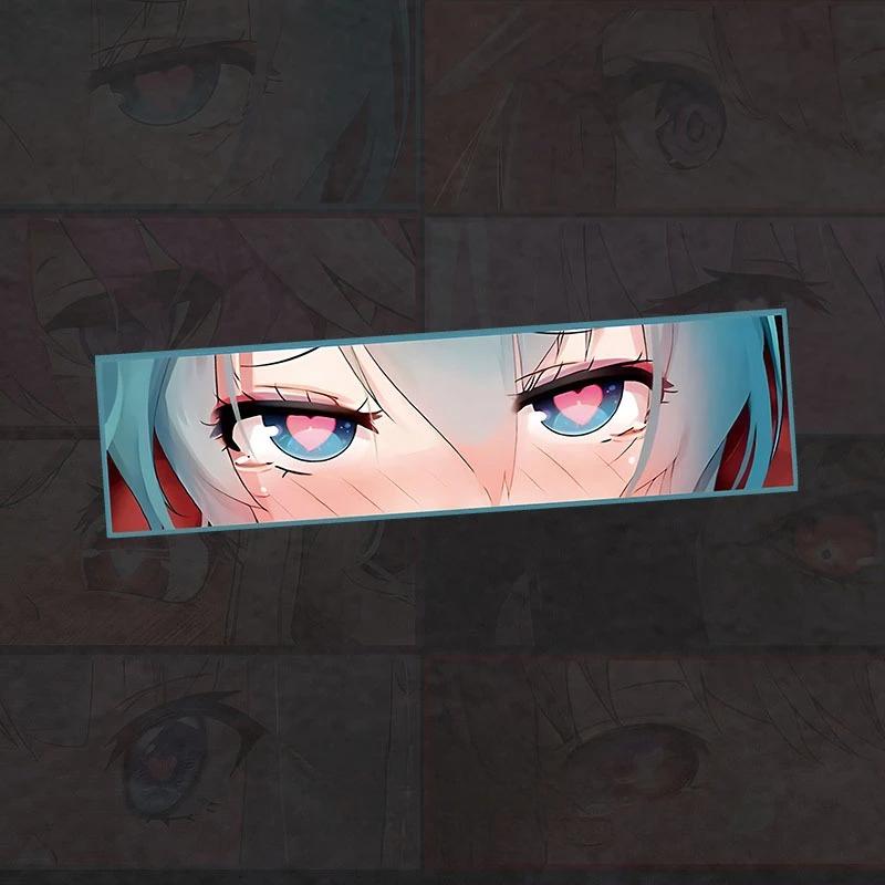 Anime Augen Reflektierende Vinyl Autoaufkleber - Wasserdichte Decals für Motorrad & Autokarosserie 2025