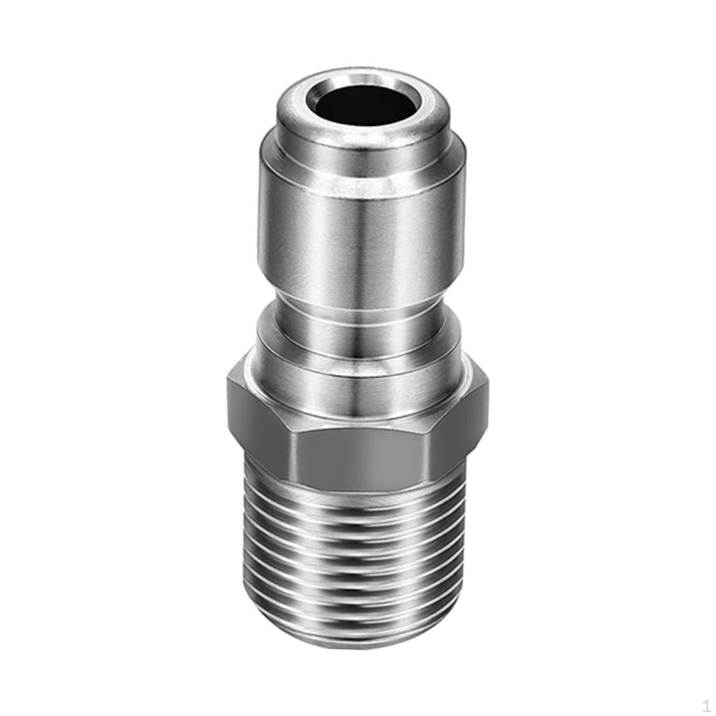 NPT 3/8 Quick Connect Plug, Pressure Washer Coupler Connector Hose Adapter Fitting for