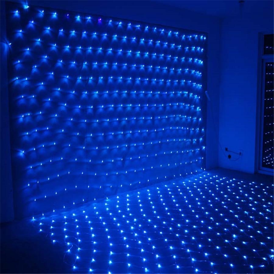 

1.5x1.5M 3x2M 6x4M Led Net Сетка Фея Струна Свет Открытый сад Патио Рождественская свадьба Елка-обертывание Сетка Фея Струна Гирлянда Свет