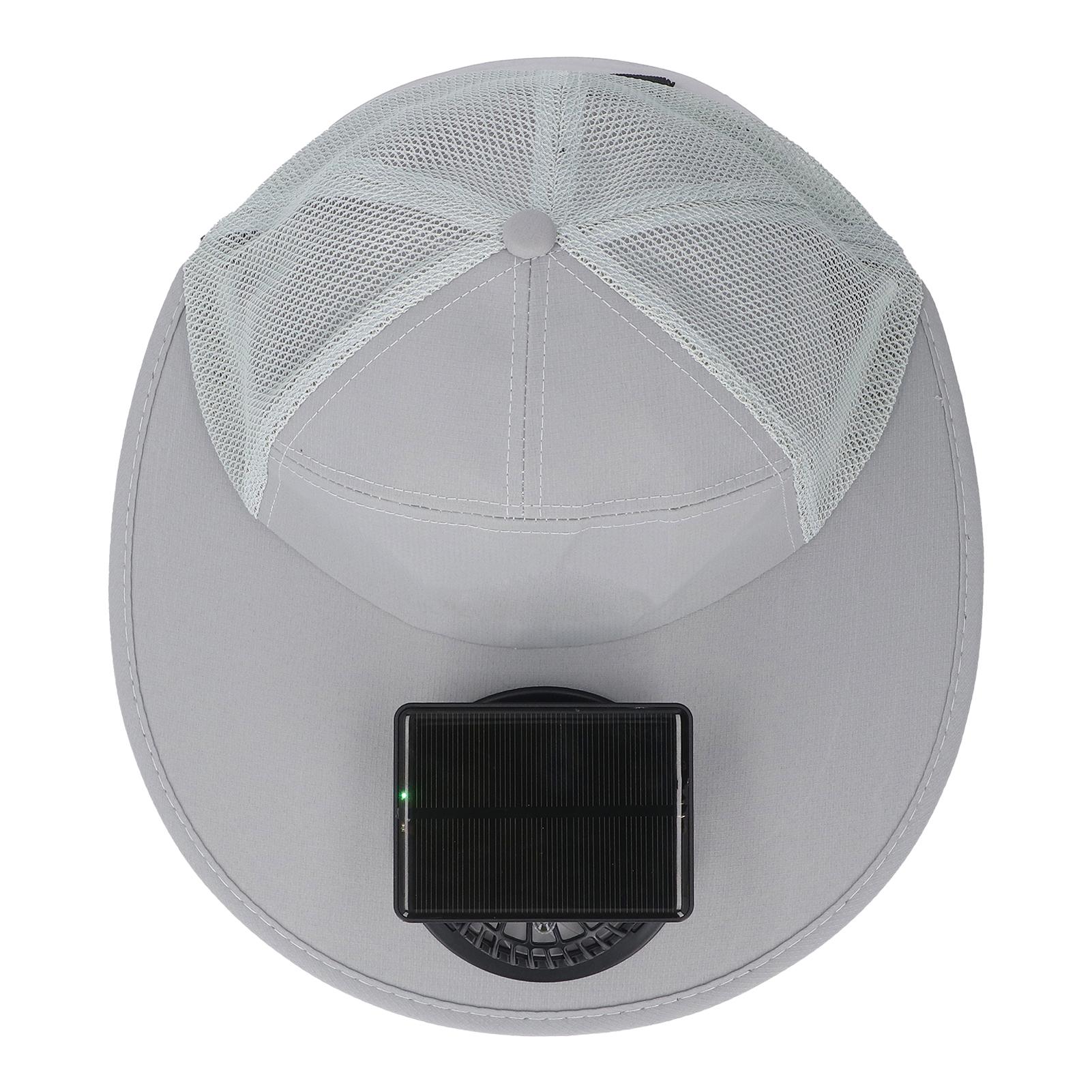 

Солнцезащитная шляпа с солнечным вентилятором Летняя солнцезащитная шляпа для работы на открытом воздухе Рыбалки Поддержка голосового управления ИИ USB