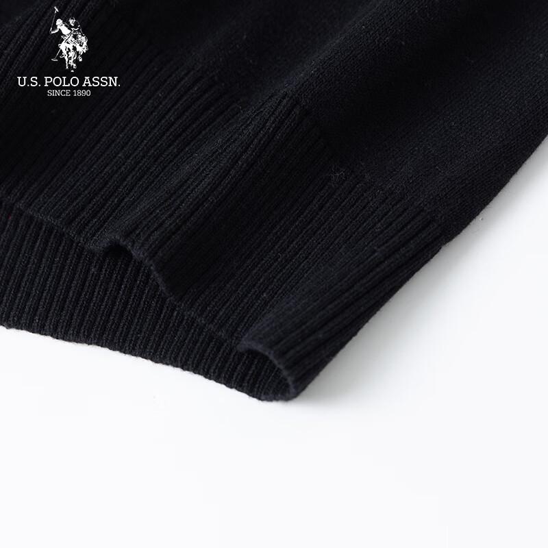 U.S. POLO ASSN. Men's Cotton Stand Collar Cardigan