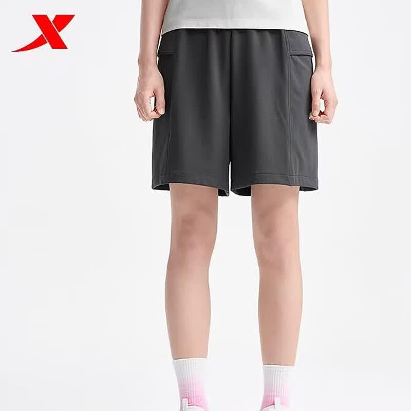 XTEP Women s Knit Mid-Length Running Shorts 2XL