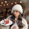 Winter Thermal Knitted Beanie Fisherman Hat With Ear Flaps Chunky Crochet Oversized Slouchy Cap For Outdoor Winter Sports