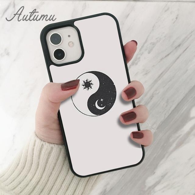 Taiji Yin Yang Handyhülle für iPhone 11 12 13 14 Pro Max mini X XR XS SE 2020 5 6S 7 8 Plus Samsung Galaxy S21 S22 Hülle