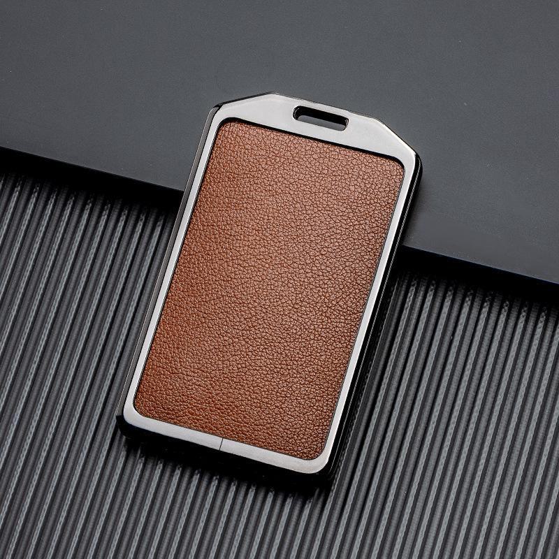 Husă de piele pentru cheie auto cu semnal bun pentru Xiaopeng P7 G9 G3 P5 - Metal acoperire completă, protecție față-verso