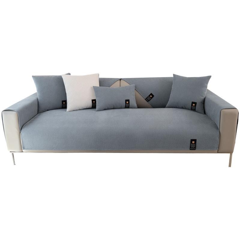 Light Luxury Chenille Sofa Cushion Four Seasons Universal Non-Slip Cushion Nordic Simple Solid Wood Sofa Cover Full Cover Cloth