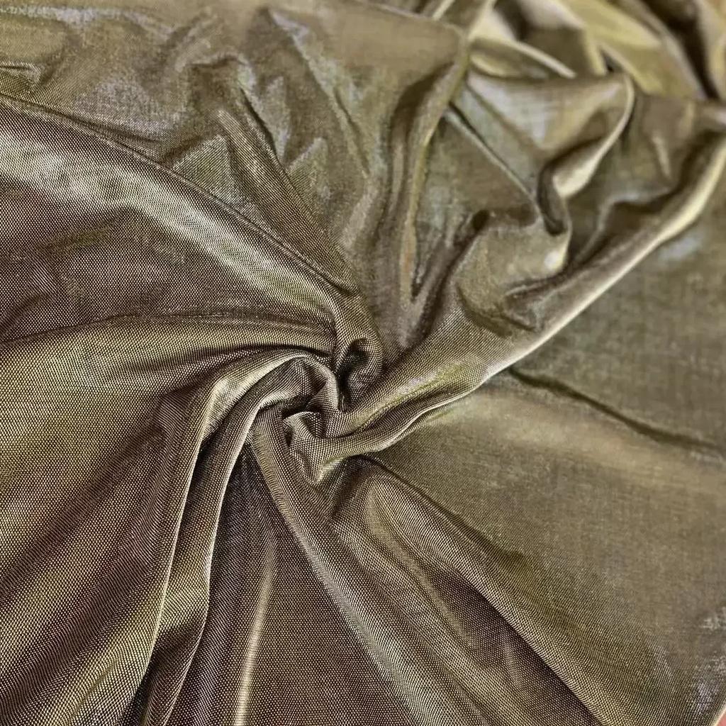 Gold Silver Thread Full of Stars and Bright velvet Fabric Shiny Yarn Colorful plush cloth Photography Background Fabric