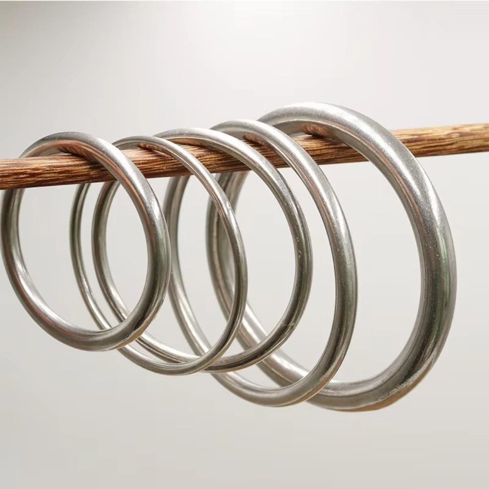 M4 M8 Stainless Steel Rings Anti Corrosion O Rings Load Bearing Yoga Hanging Rings Yoga Training