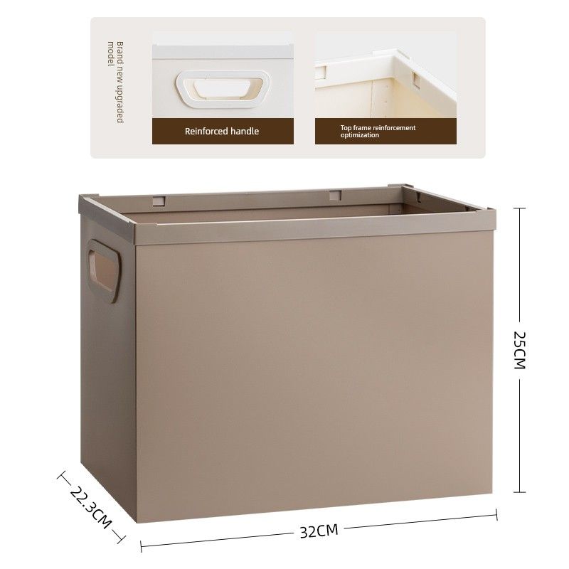 Folder Test Paper Storage Box Office Supplies Plastic Material Storage Box Desktop Shelf Hanaper Foldable